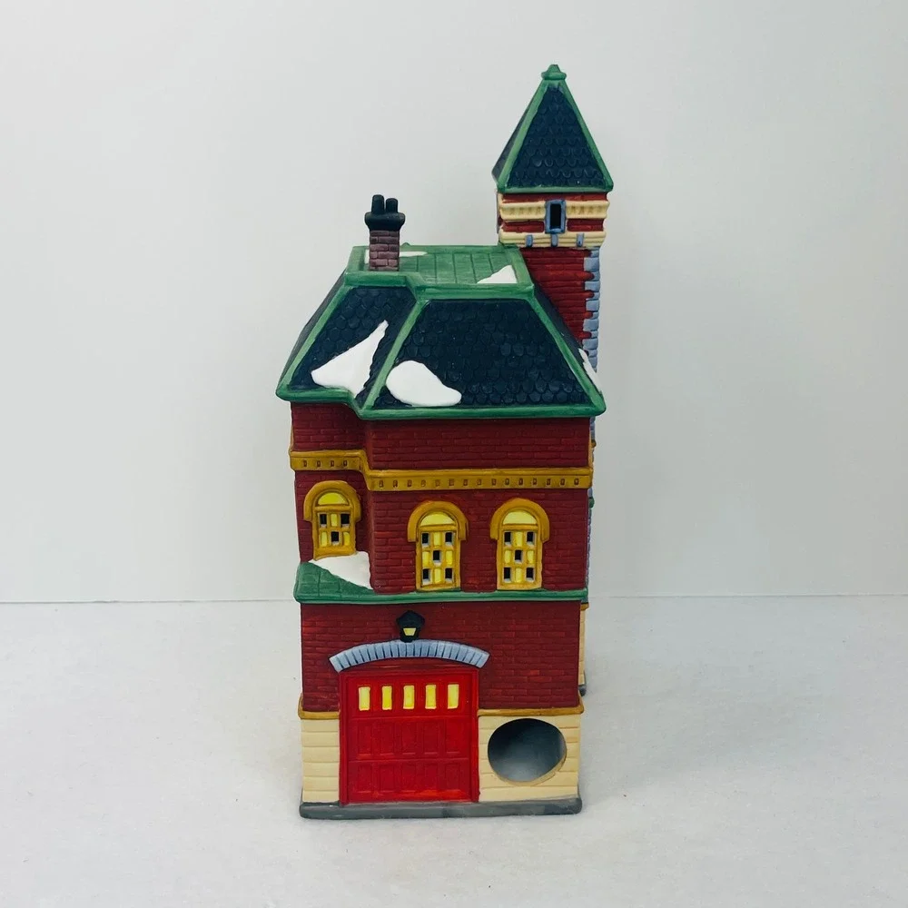 Dept 56 Red Brick Fire Station Christmas In The City Heritage Village 5536-0